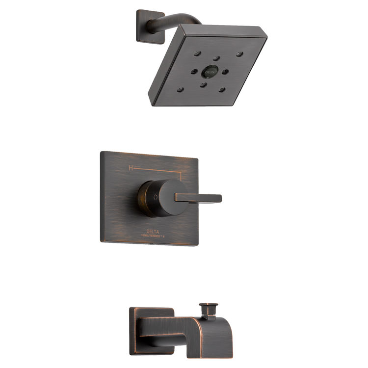 Delta T14453-RBH2O Delta T14453-RBH2O Vero Monitor 14 Series H2Okinetic Tub and Shower Trim, Venetian Bronze