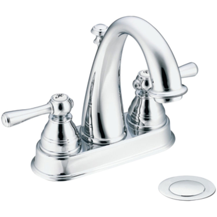 Moen 6121 Moen 6121 Kingsley Two Handle Lavatory Faucet Chrome