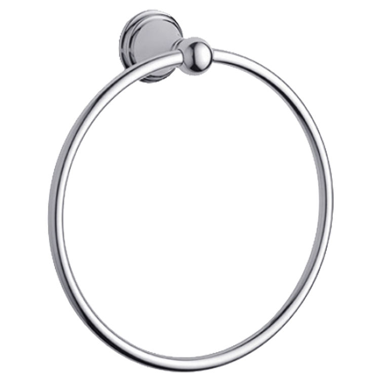 View 3 of Grohe 40151000 GROHE 40151000 Geneva Towel Ring - Chrome 