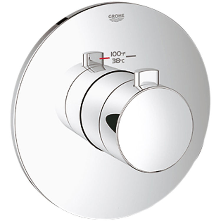 Grohe 19879000 Europlus Custom Shower Thermostatic Valve Trim, Chrome