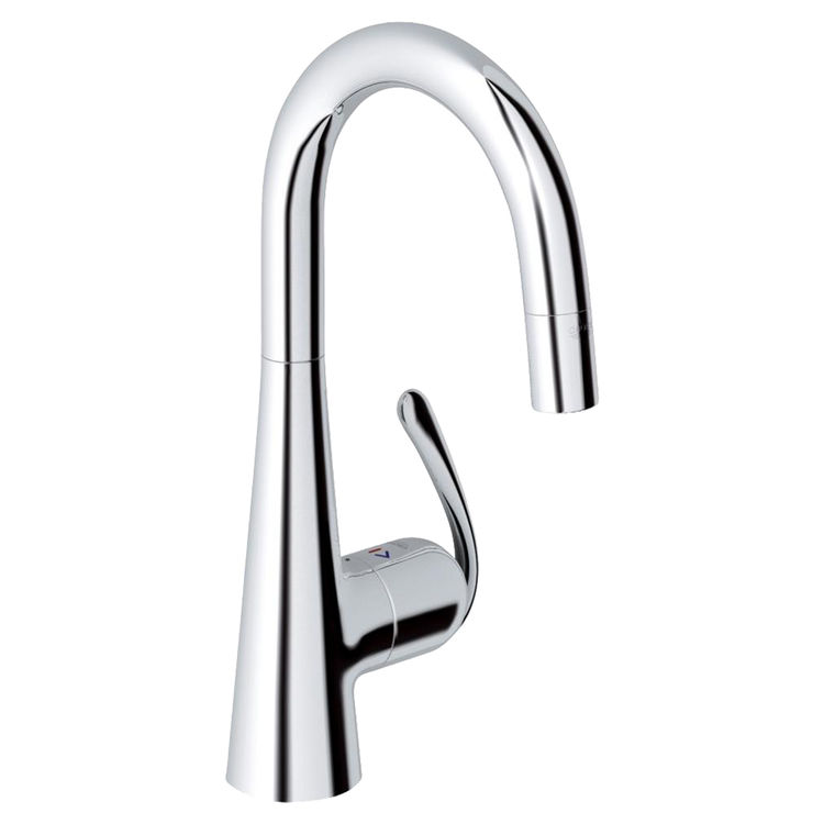 Grohe 32283000 Chrome Ladylux One Handle Pullout Bar Faucet