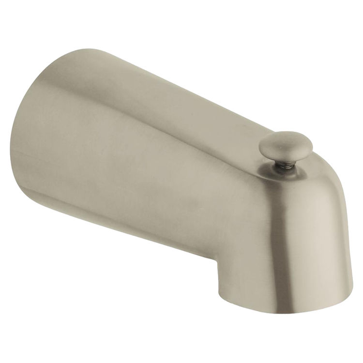 View 2 of Grohe 13611EN0 GROHE 13611EN0 Classic Wall-Mounted Spout with Diverter, Brushed Nickel