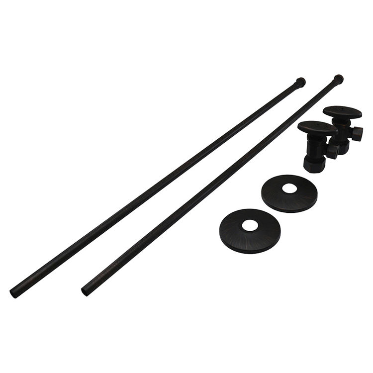 Jones Stephens S1036WB Jones Stephens S1036WB Old World Bronze Angle Stop w/ Lavatory Supply