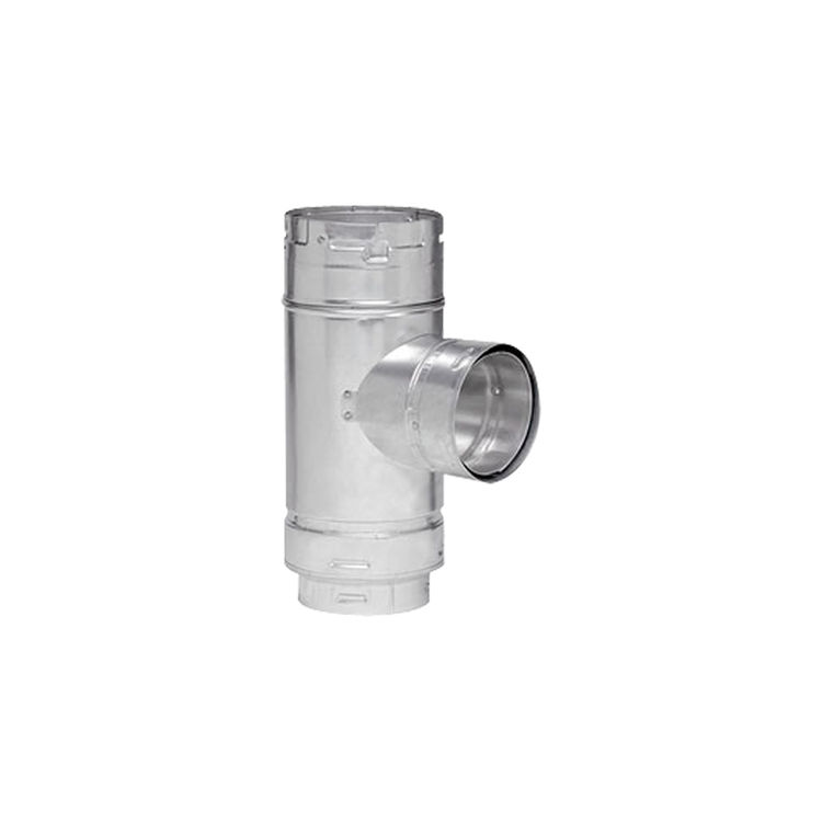 MetalFab 6M6ST5 Type B Round Chimney Pipe Swivel Tee 6 Inch x 6 Inch