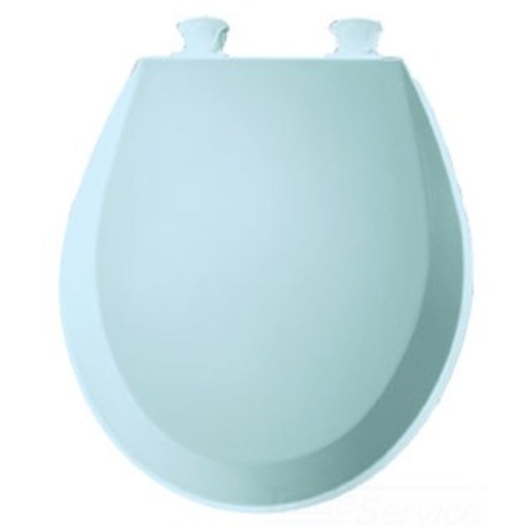 blue round toilet seat
