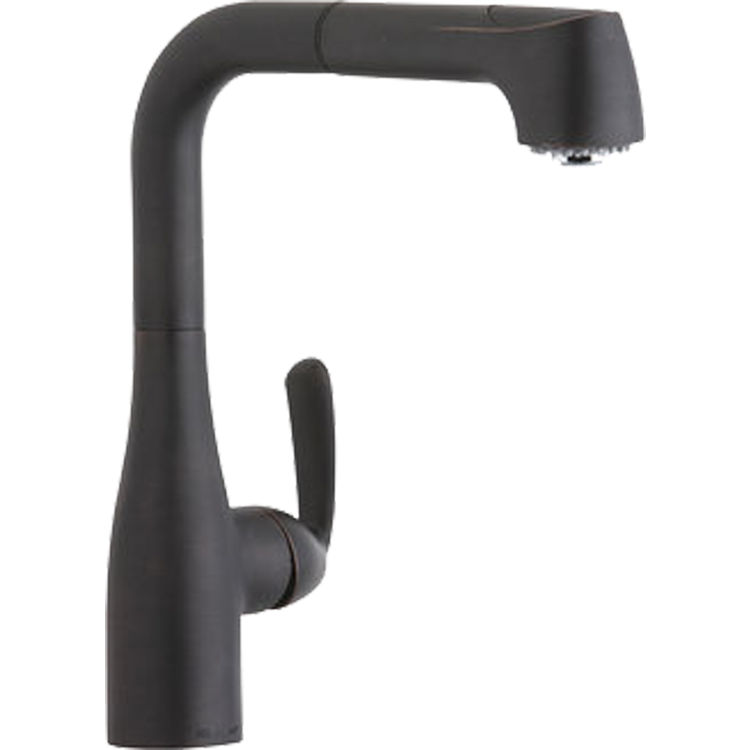 Elkay LKGT2042RB OilRubbed Bronze Gourmet 1Hole Bar Faucet w/ Pull