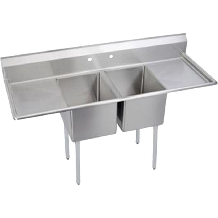 Elkay E2C24X24-2-24X Elkay E2C24X24-2-24X Double Bowl Economy Series Sink