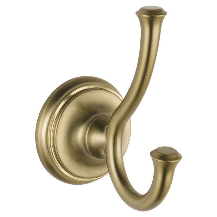 Delta 79735-CZ Cassidy Double Robe Hook, Champagne Bronze