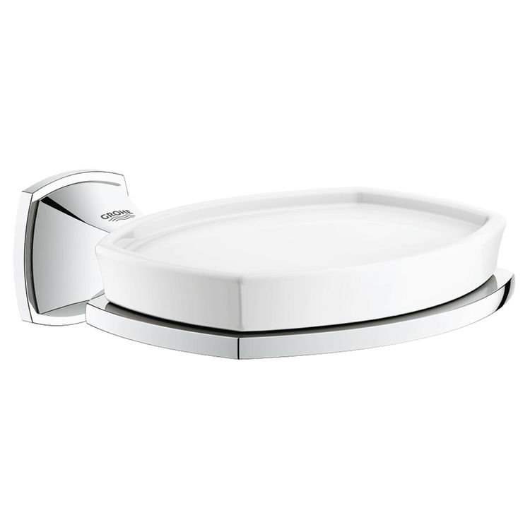 View 2 of Grohe 40628000 GROHE 40628000 Grandera Soap Dish with Holder, Starlight Chrome