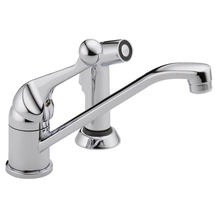 Delta 175lf Wf Classic Single Handle Kitchen Faucet With Side