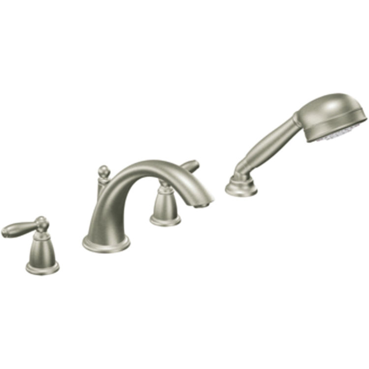 Moen T924bn Two Handle Low Arc Roman Tub Faucet With