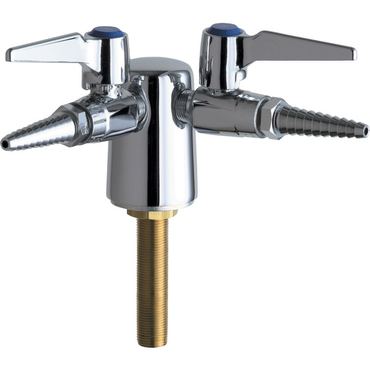 Chicago Faucets 982WS909CAGCP Turret with Two Ball Valves (90degree)