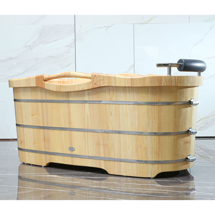 Alfi AB1163 ALFI AB1163 61-Inch Freestanding Wooden Bathtub