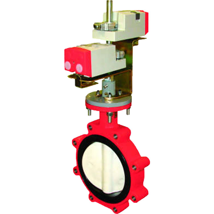 Honeywell VFF1HW1YPP Honeywell VFF1HW1YPP 2-Way 3 Inch Resilient- Seat Flanged Butterfly Valve with 50 pounds per square inch differential Close Off