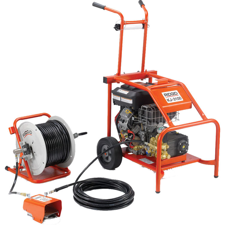 RIDGID KJ3100 Water Jetter with Hose Reel 37413 PlumbersStock