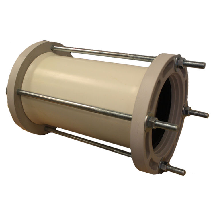 Plastic Irrigation Pipe (PIP) 6"x12" 100 Bolted Coupling