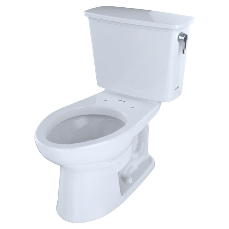 Toto CST744ELRN#01 TOTO Eco Drake Transitional Two-Piece Elongated 1.28 GPF ADA Compliant Toilet with Right-Hand Trip Lever, Cotton White - CST744ELRN#01