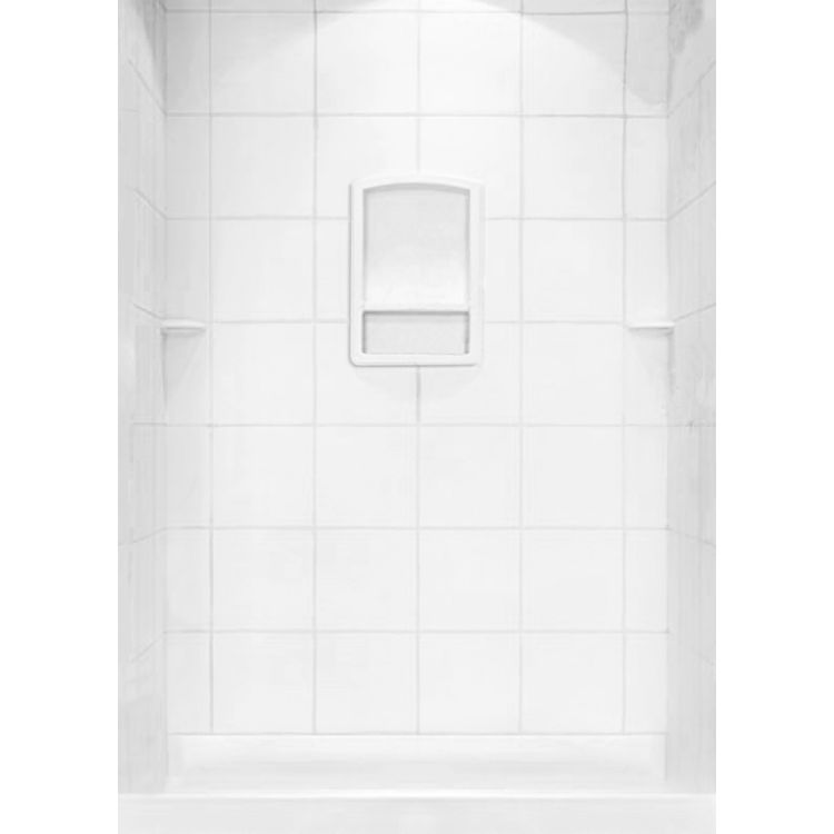Swanstone SQMK7248NEO010 Neo Angle White Shower Wall Kit