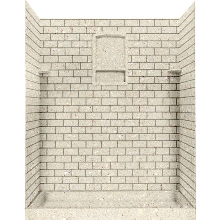 Swanstone STMK7248NEO072 Neo Angle Pebble Shower Wall Kit