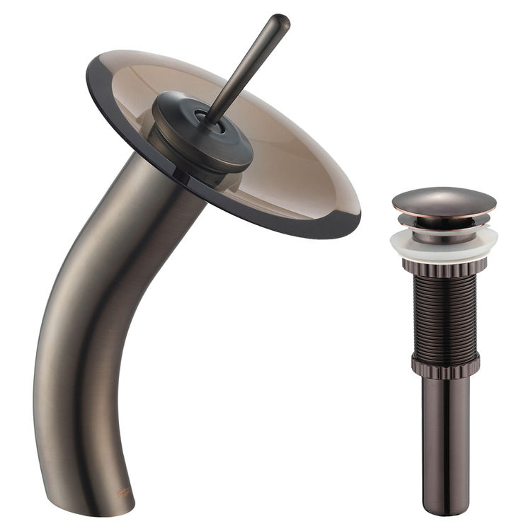 Kraus Kgw 1700 Pu 10orb Brcl Single Lever Vessel Glass