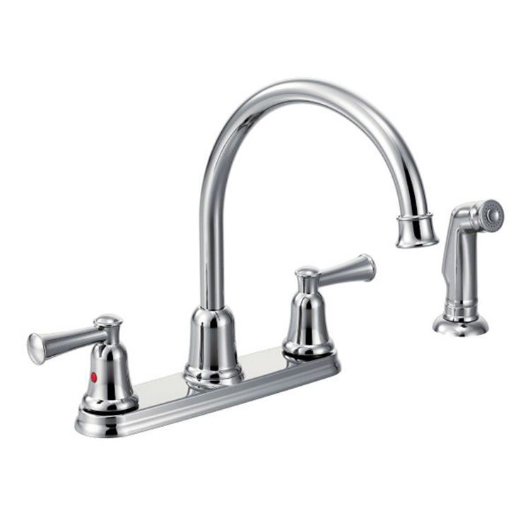 Moen CFG 41613 Two Handle High Arc Kitchen Faucet | PlumbersStock