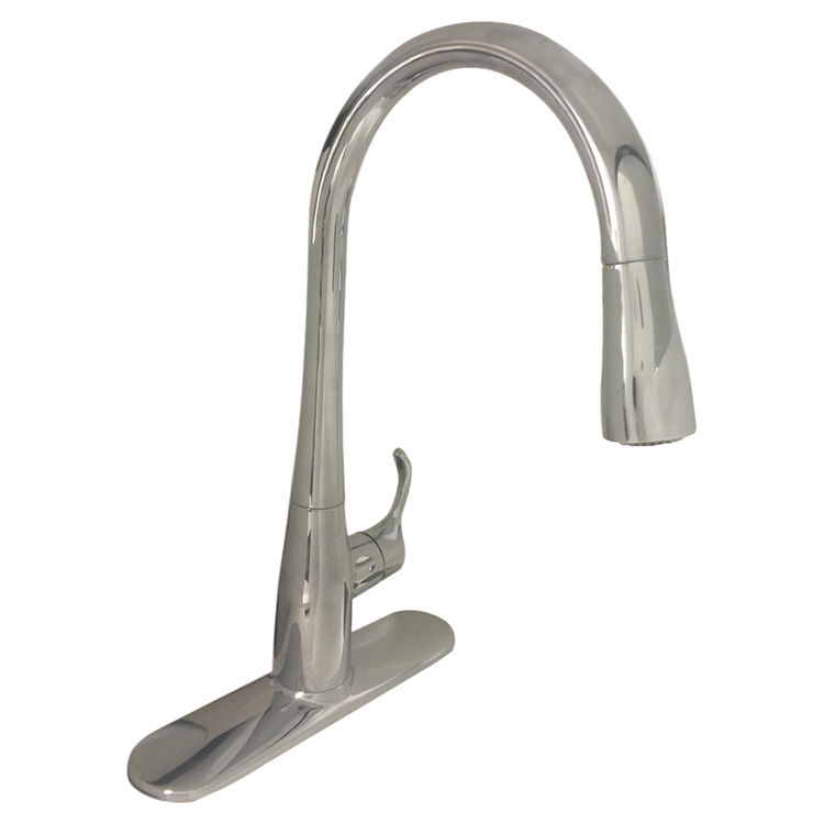 Kohler K 596 Cp Simplice Pulldown Kitchen Faucet Polished Chrome 596 Cp Simplice Pulldown Kitchen Faucet