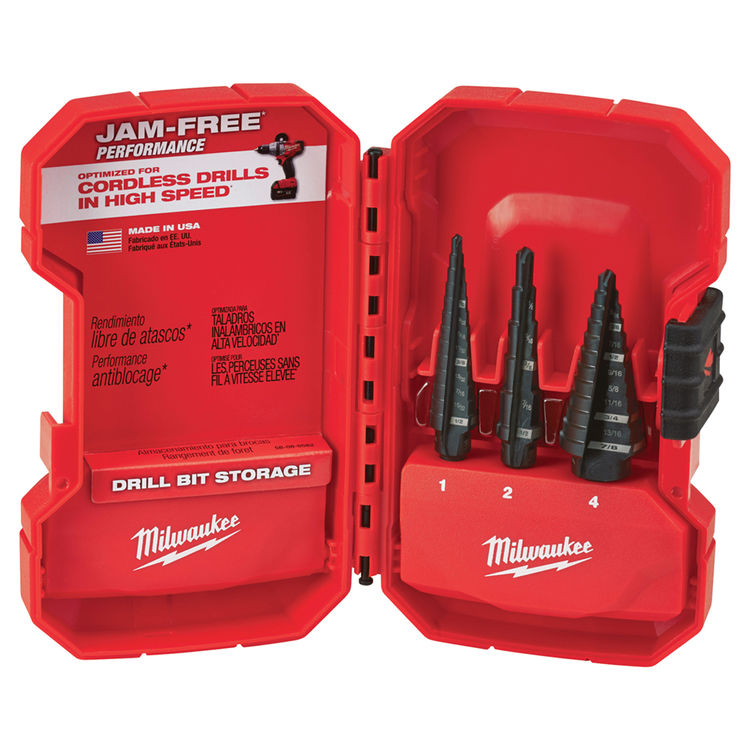 Milwaukee 48-89-9221 Milwaukee 48-89-9221 Step Drill Bit Set - 3PC