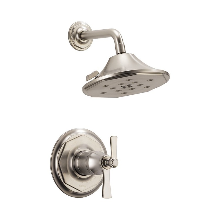 Brizo T60261-NK Brizo T60261-NK Luxe Nickel Rook Thermostatic Shower Only Trim