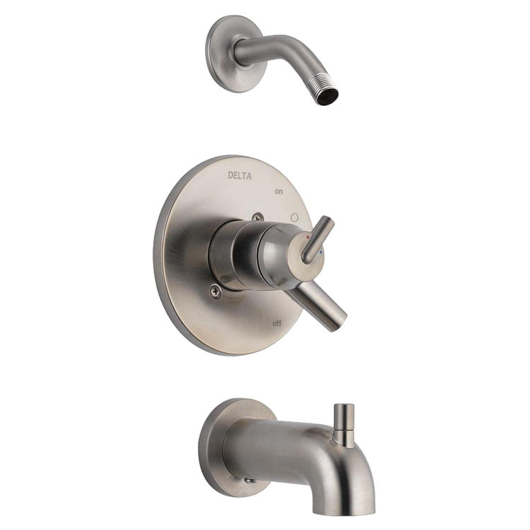 Delta T17459-SSLHD Delta T17459-SSLHD Trinsic Monitor 17 Series Tub & Shower Trim - Less Shower Head, Stainless