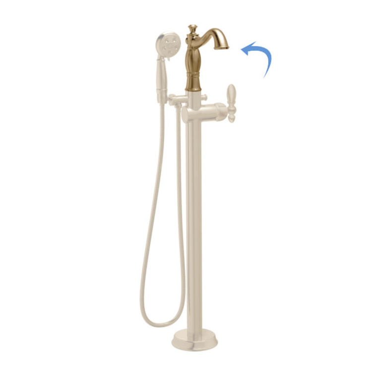 Delta RP78288CZ Delta RP78288CZ Spout for Traditional Floor Mount Tub Filler, Champagne Bronze