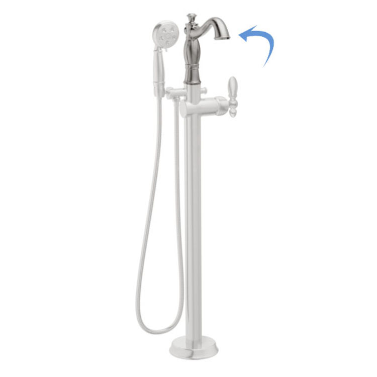Delta RP78288SS Delta RP78288SS Spout for Traditional Floor Mount Tub Filler, Stainless