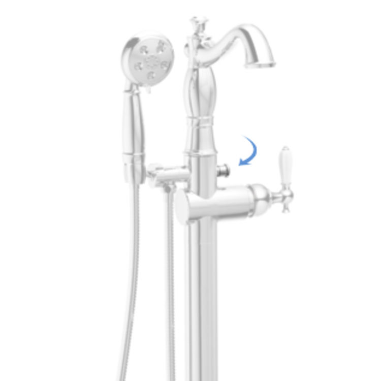 Delta RP78368 Delta RP78368 Diverter Finial for T4797-FL-LHP Tub-Filler Trim, Chrome