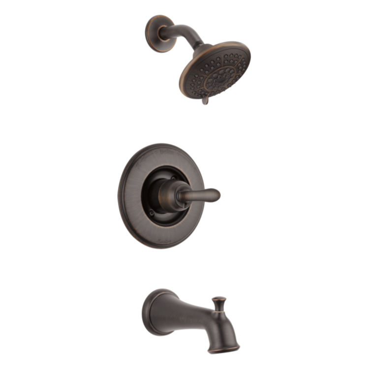 Delta T14494-RBSOS Delta T14494-RBSOS LINDEN Tub and Shower Trim with Slip-On Spout - Venetian Bronze