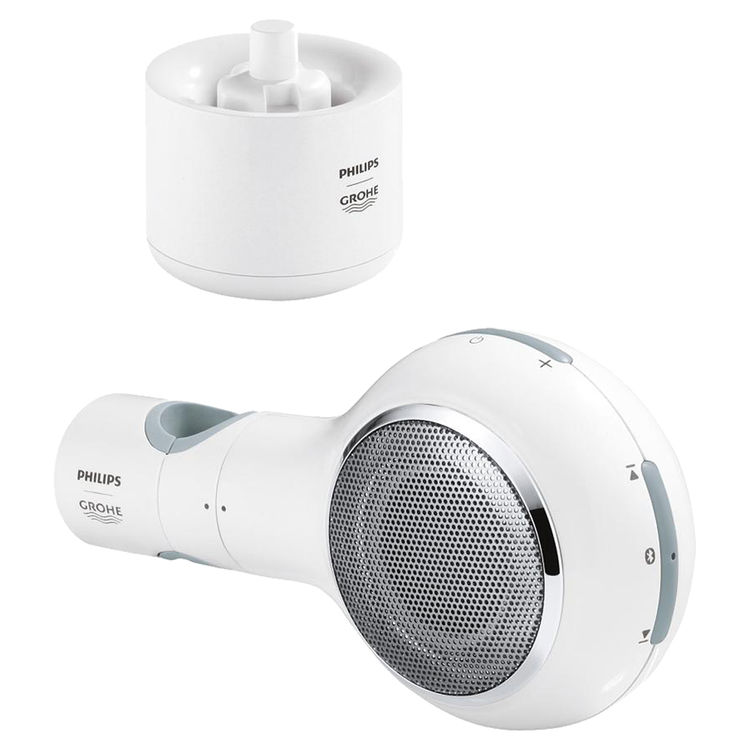 Grohe 26270LV0 Grohe 26270LV0 Aquatunes Wireless Shower Speaker, White
