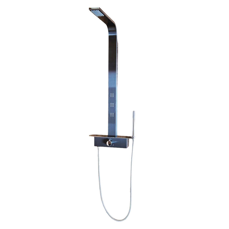 Pulse 1051-G Pulse 1051-G Pacifica ShowerSpa, Stainless Steel - Gray Anodized Finish