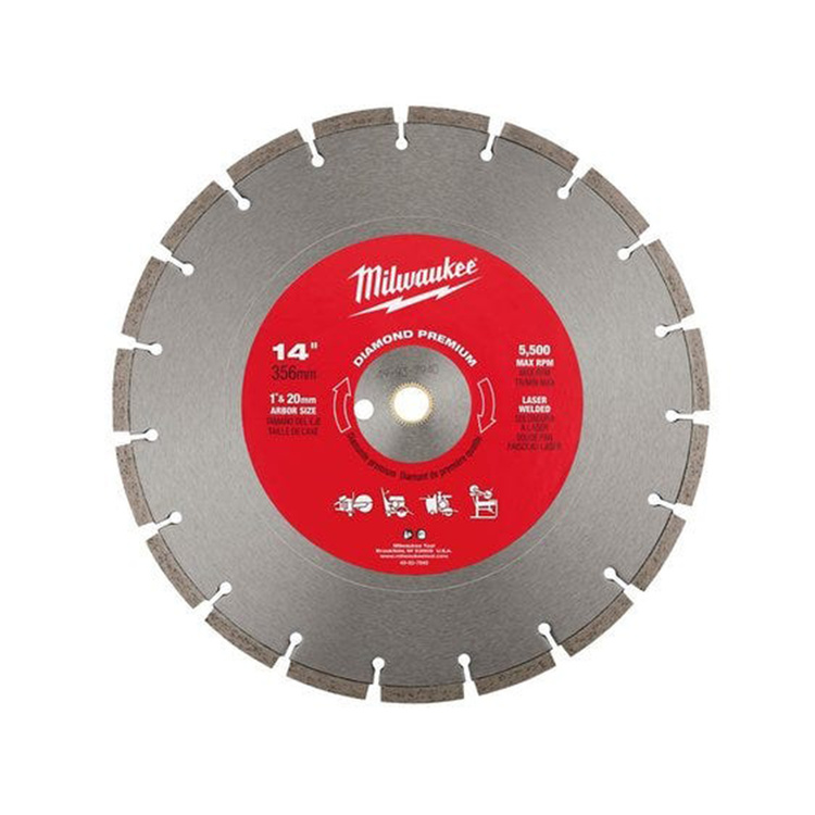 Milwaukee 49-93-7940 Milwaukee 49-93-7940 Diamond Premium Segmented Blade, 14