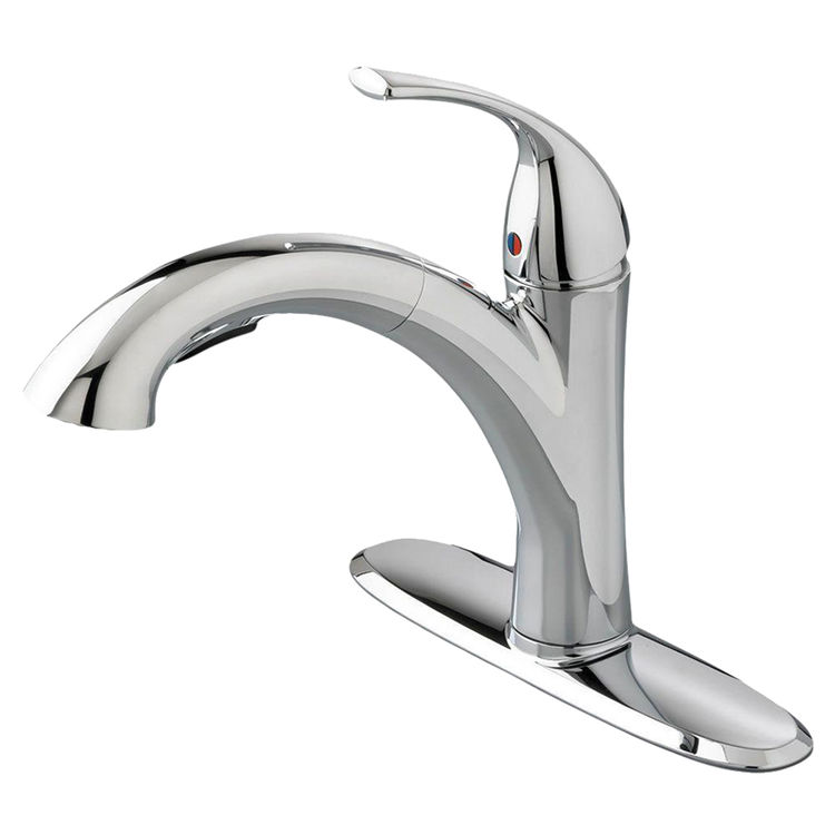 As 4433100f15 002 Quince Chrome Single Handle Pullout Kitchen
