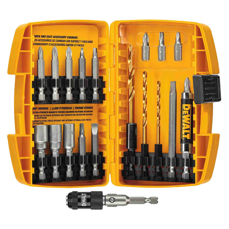 Dewalt Dw2503 Rapid Load Quick Change Drill Bit Set 20 Pieces