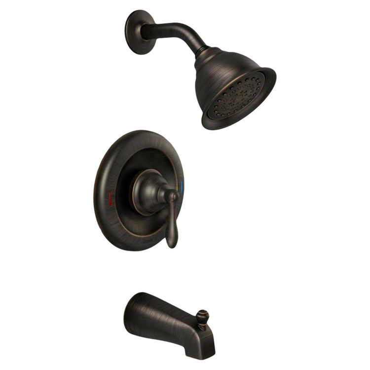 Moen 82496epbrb Mediterranean Bronze Caldwell Posi Temp Tub And Shower Trim