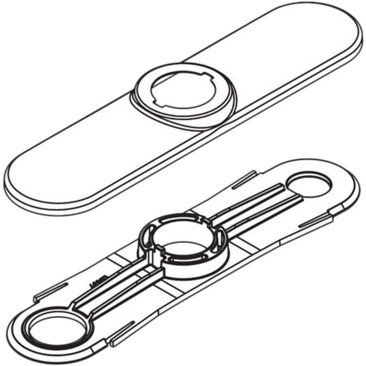 Moen 123244ORB Moen 123244ORB Part Escutcheon & Gasket Kit, Oil Rubbed Bronze