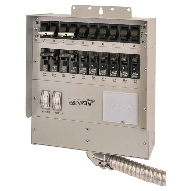 Reliance Generator Transfer Switch 120 Vac 50 A 12500 W 2 P