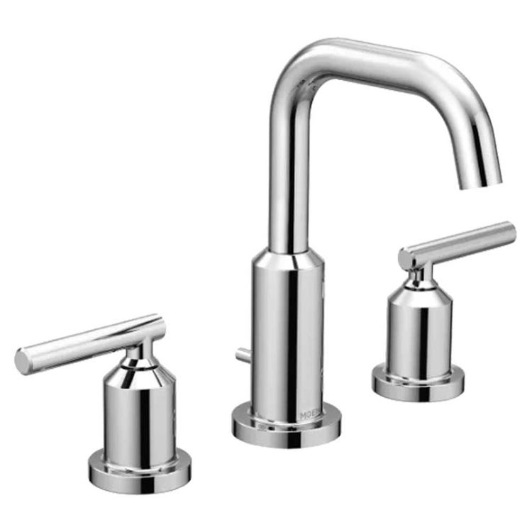Moen T6142 Gibson Chrome TwoHandle Widespread Lavatory Faucet