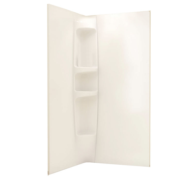 Maax 10575300000100 Olympia Round 36" x 78" Shower Panel Kit, White