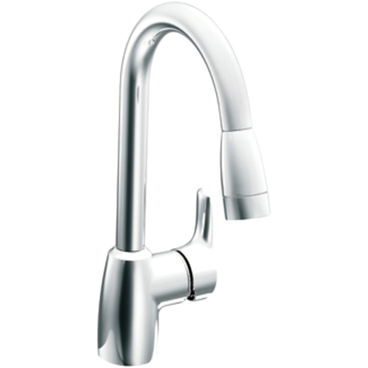 Moen Cfg 42519 Single Handle Pullout Kitchen Faucet Plumbersstock