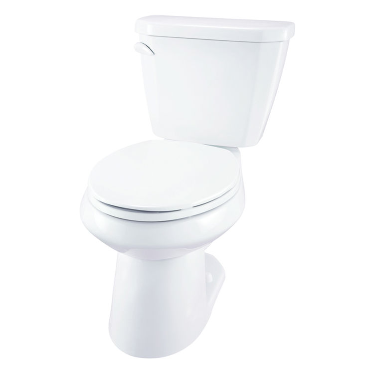 Gerber WS21512 Viper TwoPiece Elongated Toilet, 1.28 gpf, 12" Rough