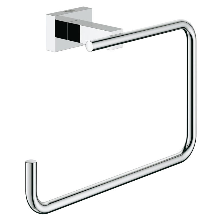 Grohe 40510001 Grohe 40510001 Essentials Cube Towel Ring, Starlight Chrome