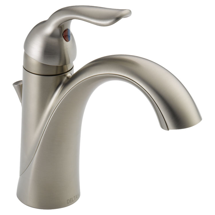 Delta 538-SSMPU-DST Delta 538-SSMPU-DST Lahara Single Handle Bathroom Faucet- Stainless