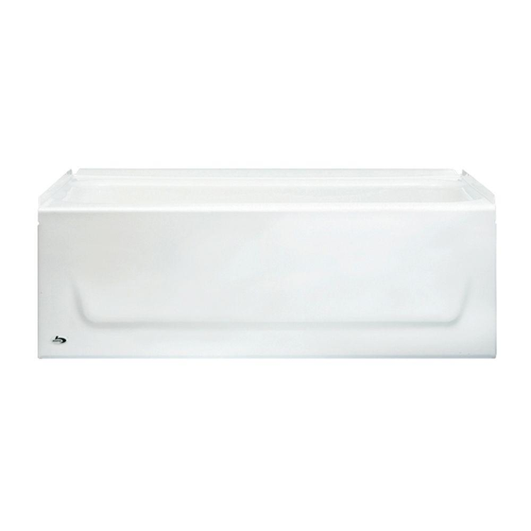 Bootz 011 3303 00 Lh Kona 54 X30 Enamel Steel Bath Tub Left White