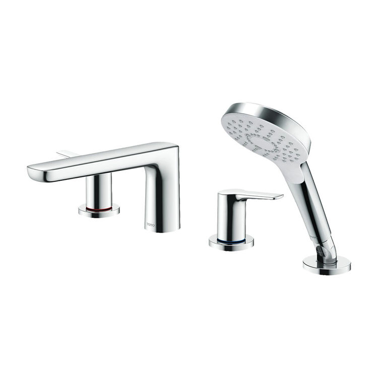 Toto Tbg03202u Cp Gs Four Hole Roman Tub Filler Trim W Spray Polished Chrome