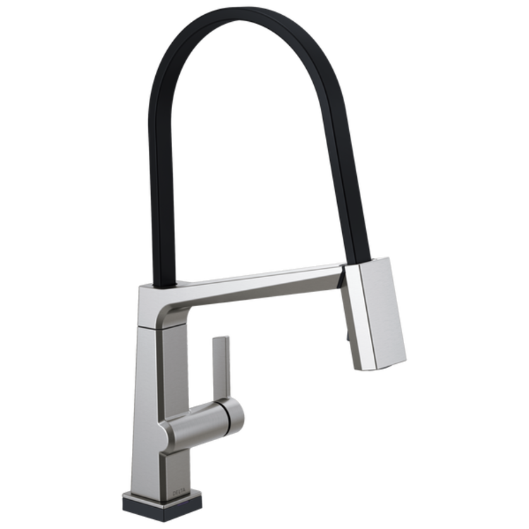 Delta 9693T-AR-DST Delta 9693T-AR-DST Pivotal One-Handle Pulldown Kitchen Faucet with Touch2O - Arctic Stainless